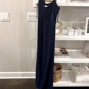 Calvin Klein navy high waist maxi dress